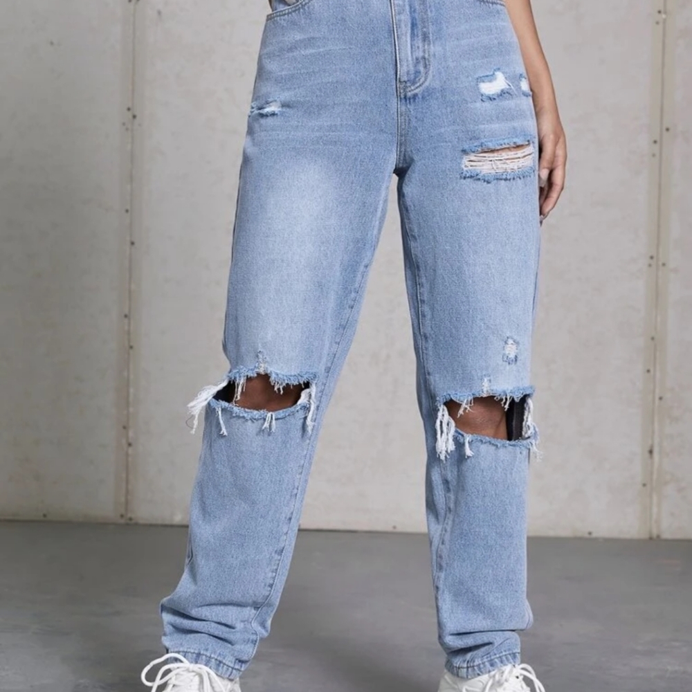 Shein Brand New High Waist Straight Leg Jeans Size 2
